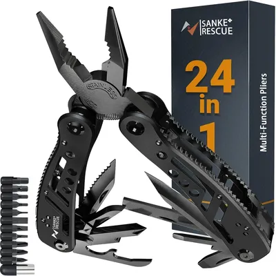 Multitool 24-in-1 Multitools Pliers with ​Professional Multi-tool for Survival Camping and Hunting Gifts for Men Dad