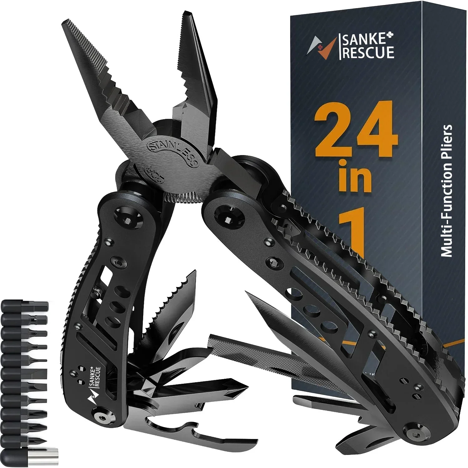 Multitool 24-in-1 Multitools Pliers with ​Professional Multi-tool for Survival Camping and Hunting Gifts for Men Dad