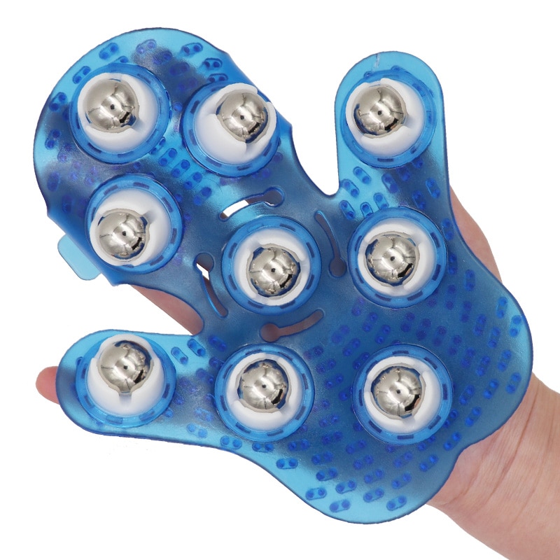 Muscle Relief Massage Glove with Rollers