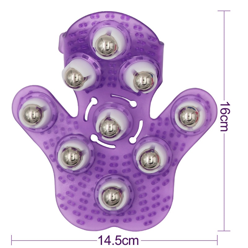 Muscle Relief Massage Glove with Rollers