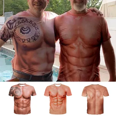 Muscular Body Six Pack T Shirt