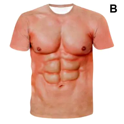 Muscular Body Six Pack T Shirt
