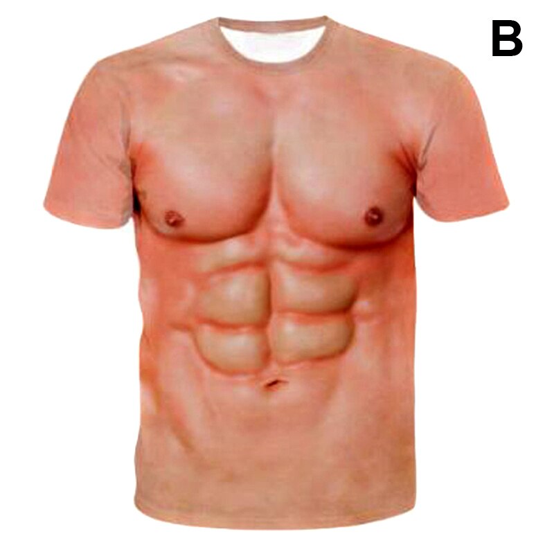 Muscular Body Six Pack T Shirt