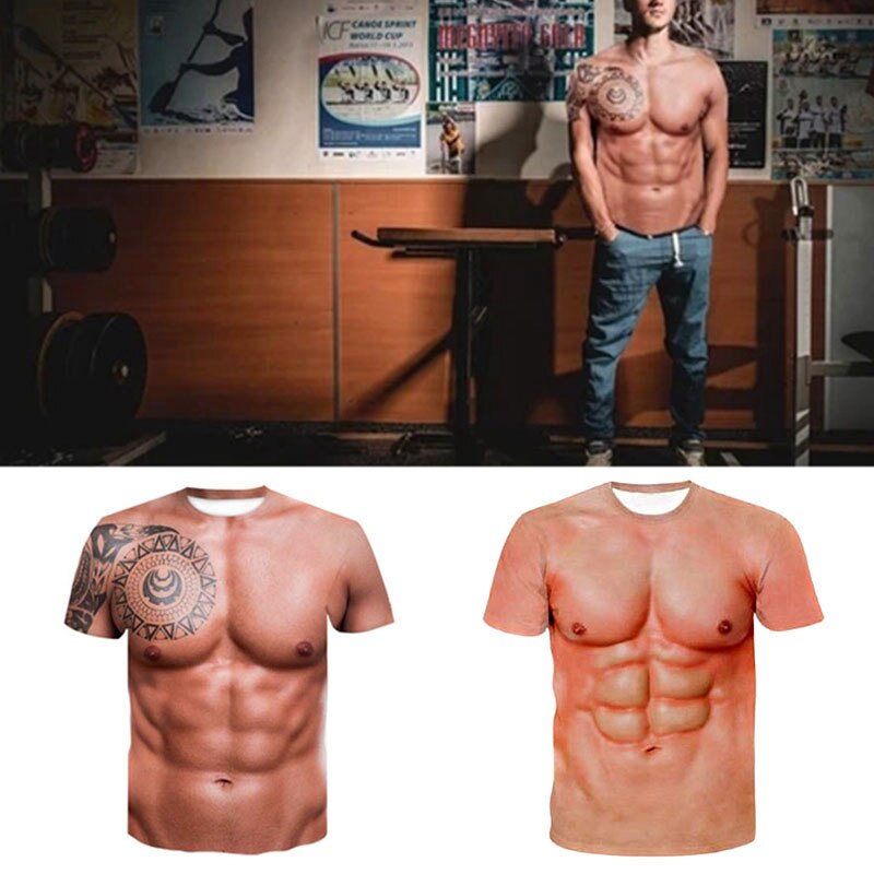 Muscular Body Six Pack T Shirt