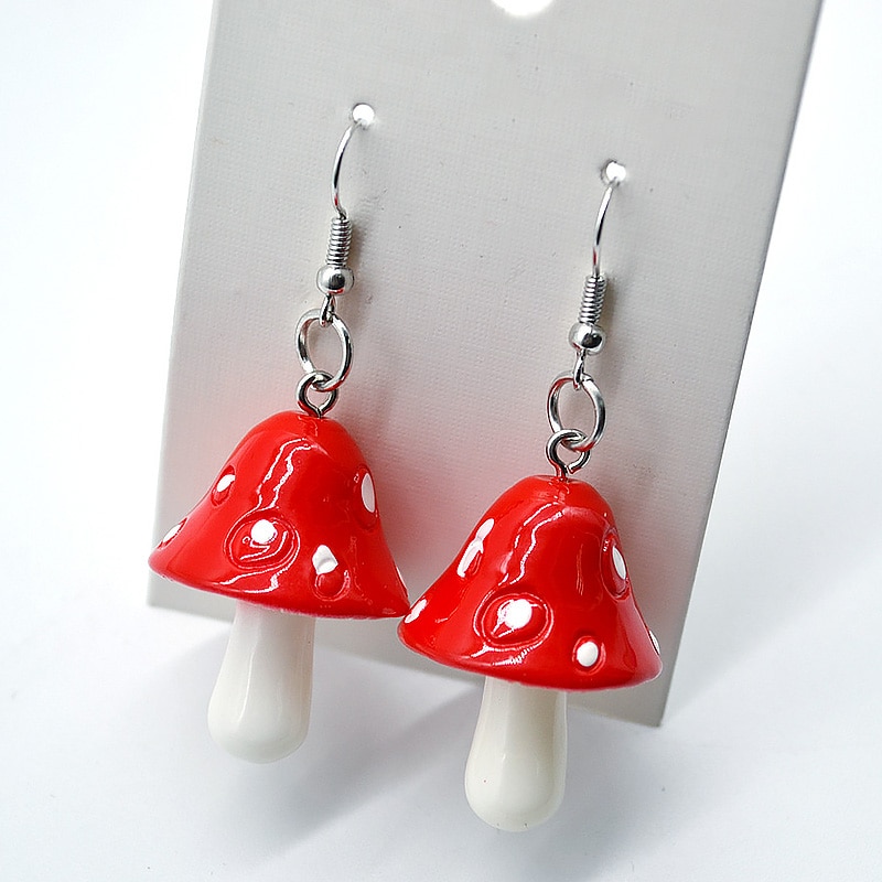 Mushroom Earrings Fashion Accessory Mushroom Earrings Fashion Accessory