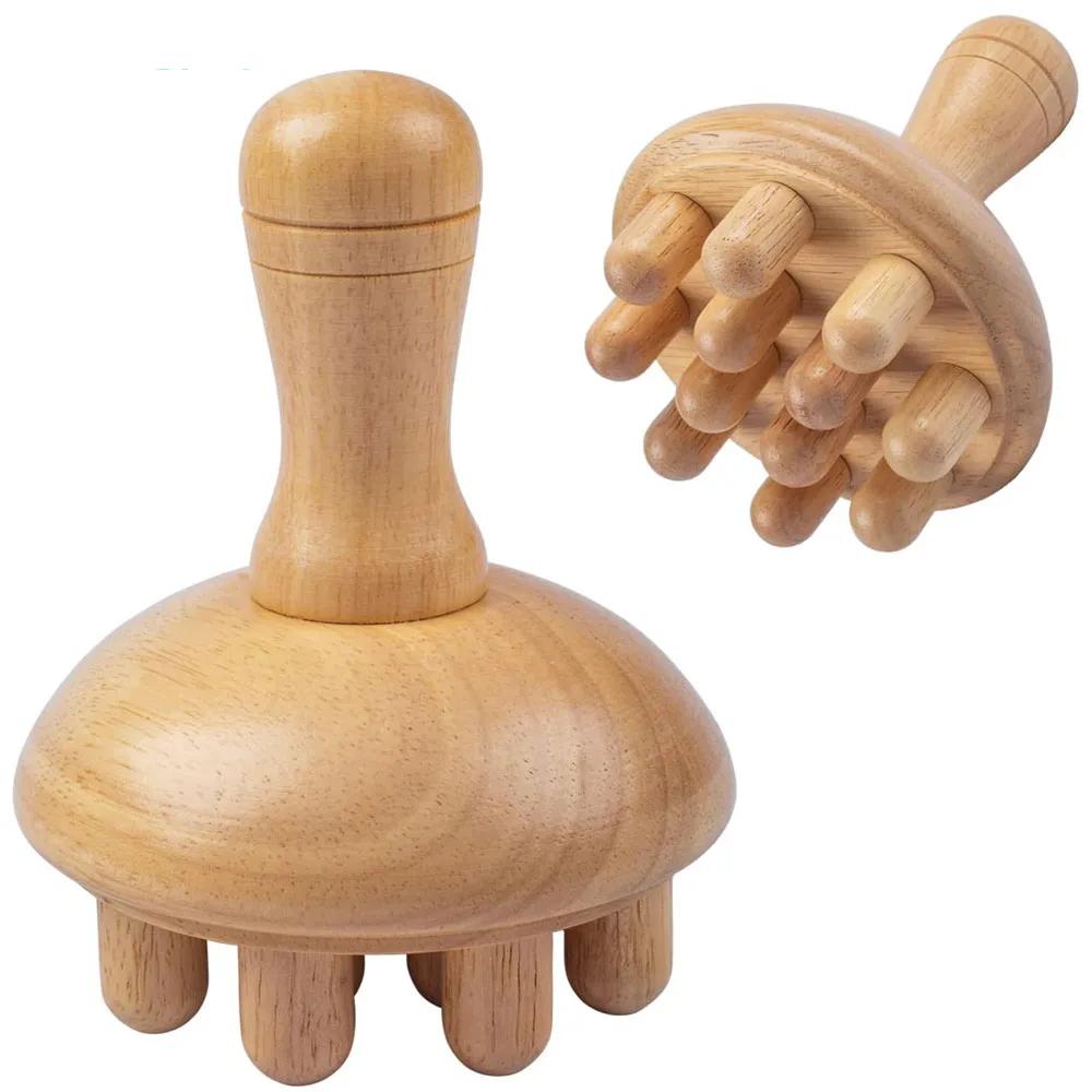 Mushroom Shape Massager Manual Wood Therapy Massage Tool for Body Shaping, Colombian Maderoterapia,Lymphatic Drainage Mushroom Shape Massager Manual Wood Therapy Massage Tool for Body Shaping, Colombian Maderoterapia,Lymphatic Drainage