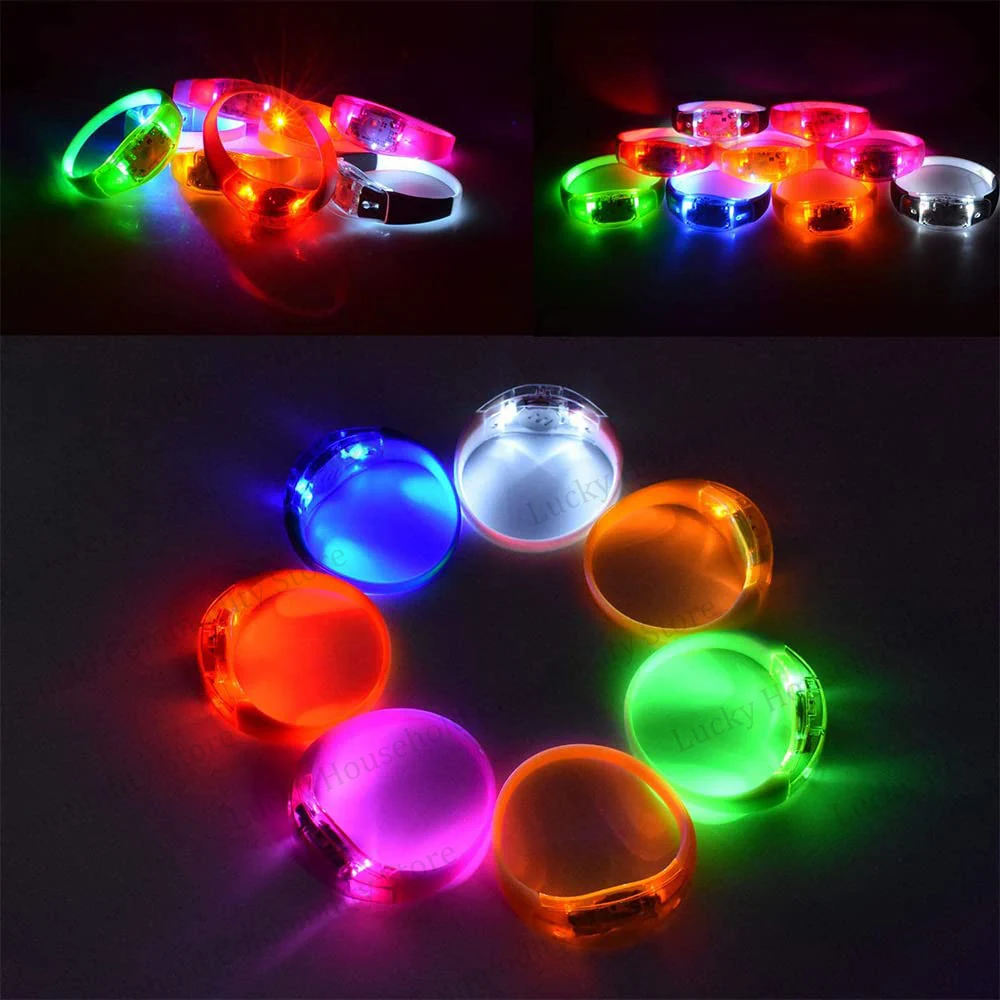 Music and Sound Activated Light UP Bracelets Voice Control Glow in the Dark Bracelets Rhythmic Bracelets Led Light Music and Sound Activated Light UP Bracelets Voice Control Glow in the Dark Bracelets Rhythmic Bracelets Led Light