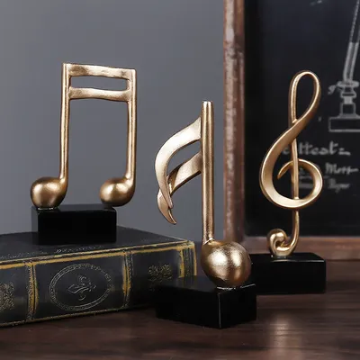 Music Note Decor Resin Ornament