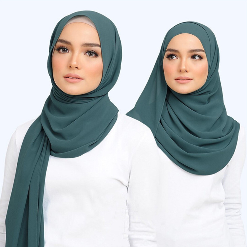 Muslim Chiffon Hijab Scarf Women Long Solid Color Head Wrap For Women Hijabs Scarves Ladies Muslim Veil Jersey Hijab Muslim Chiffon Hijab Scarf Women Long Solid Color Head Wrap For Women Hijabs Scarves Ladies Muslim Veil Jersey Hijab