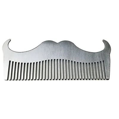 Mustache Comb Stainless Grooming Comb Mustache Comb Stainless Grooming Comb