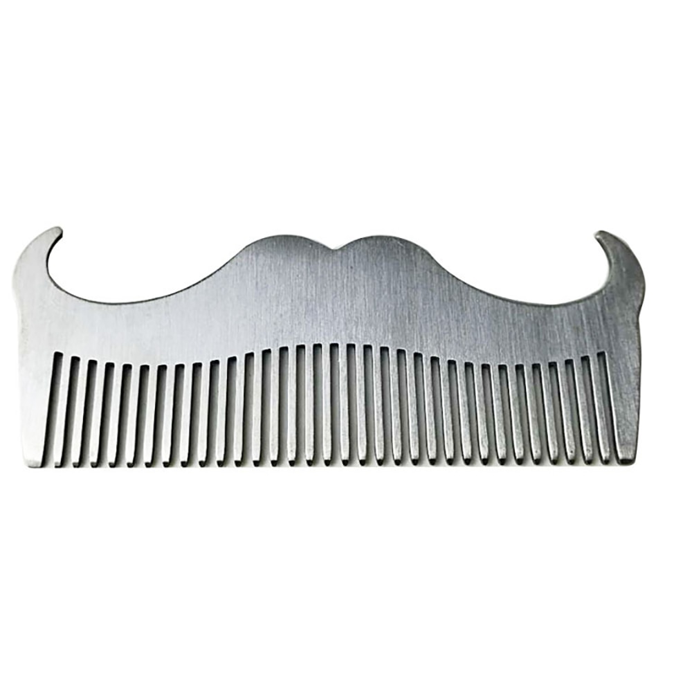 Mustache Comb Stainless Grooming Comb Mustache Comb Stainless Grooming Comb