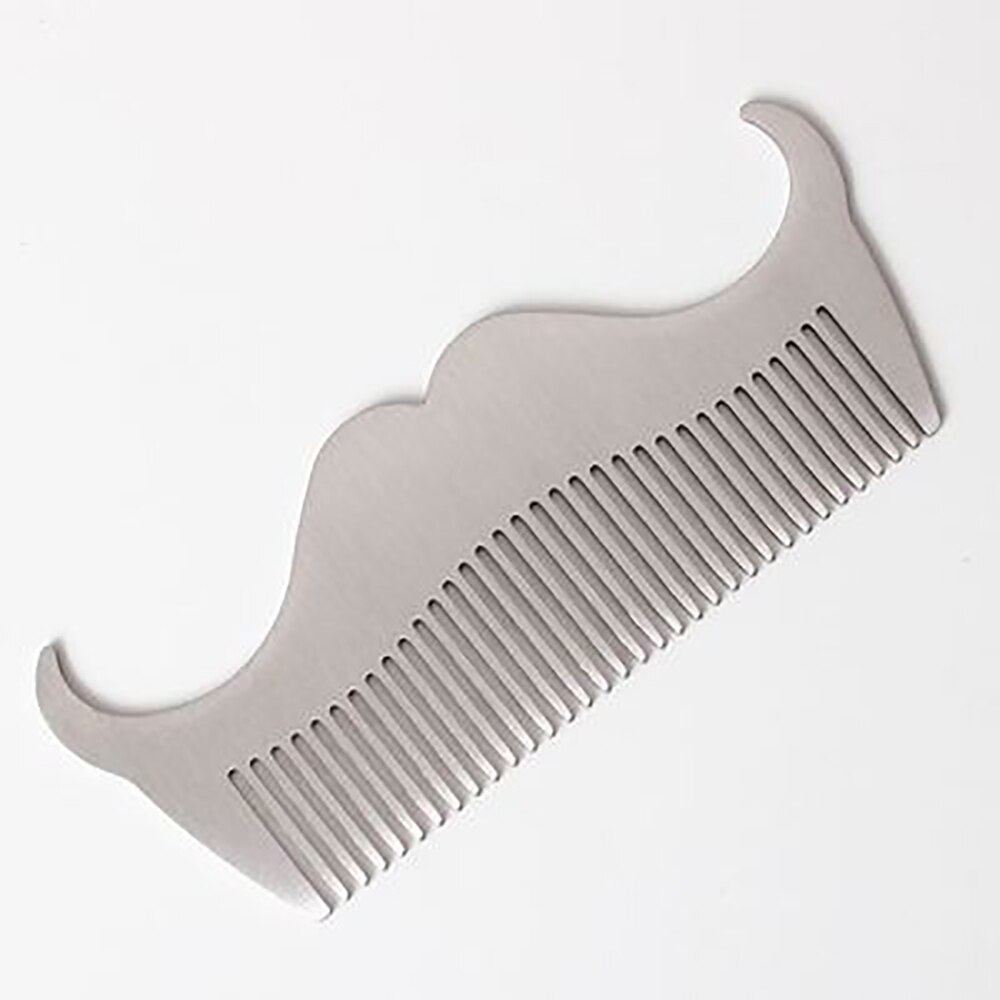 Mustache Comb Stainless Grooming Comb Mustache Comb Stainless Grooming Comb