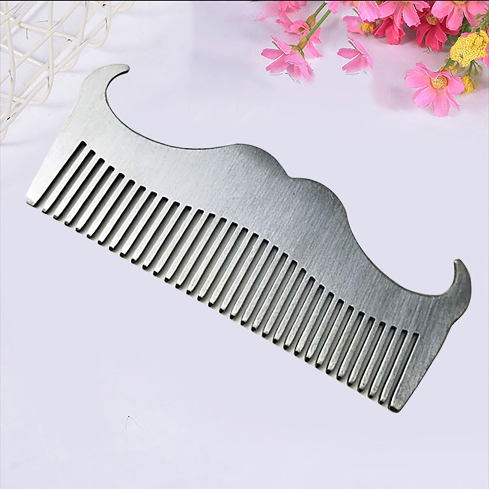 Mustache Comb Stainless Grooming Comb Mustache Comb Stainless Grooming Comb