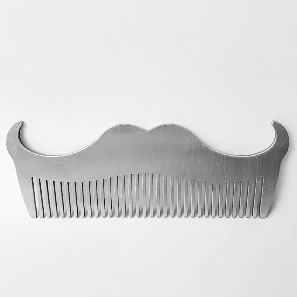 Mustache Comb Stainless Grooming Comb Mustache Comb Stainless Grooming Comb