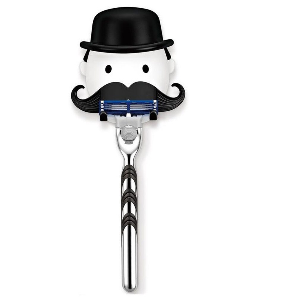 Mustache Man Shaver Holder for Shower