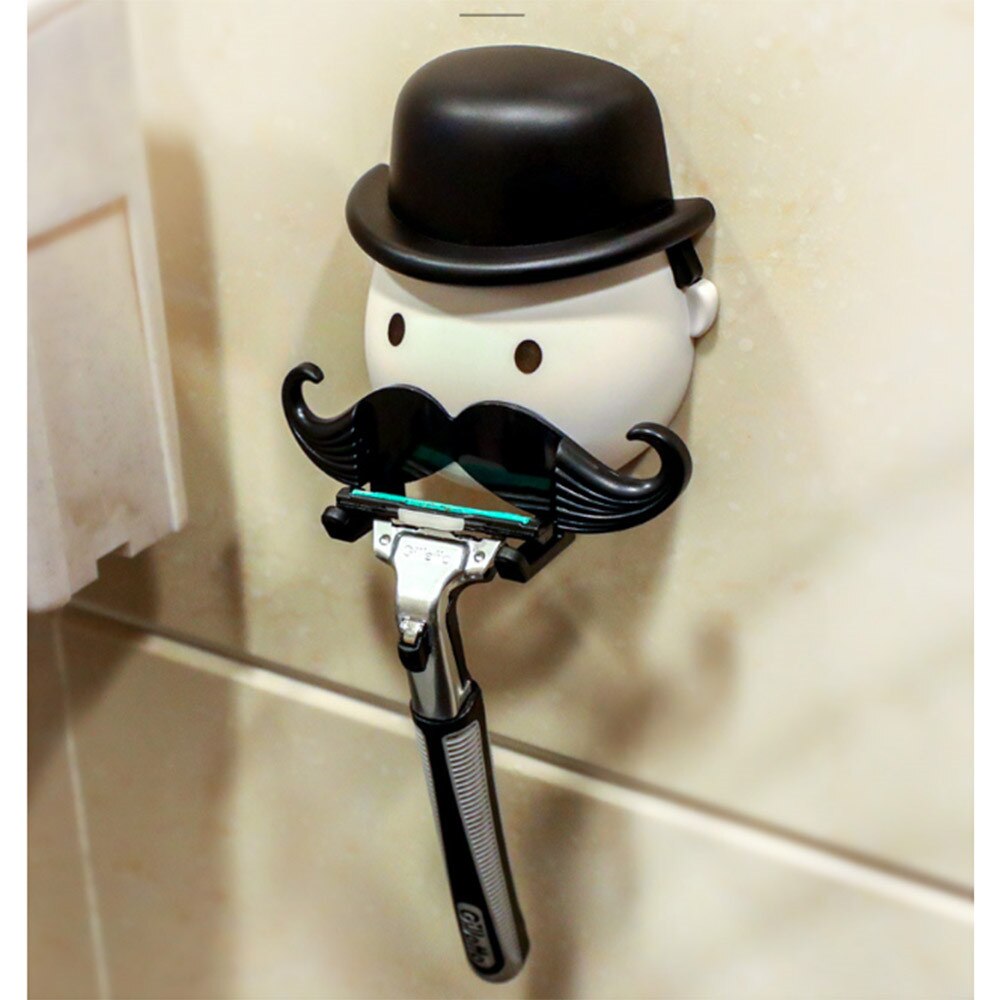 Mustache Man Shaver Holder for Shower