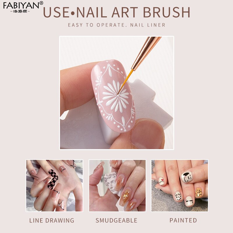 Nail Art Liner Brushes Manicure Tool (3 pcs) Nail Art Liner Brushes Manicure Tool (3 pcs)