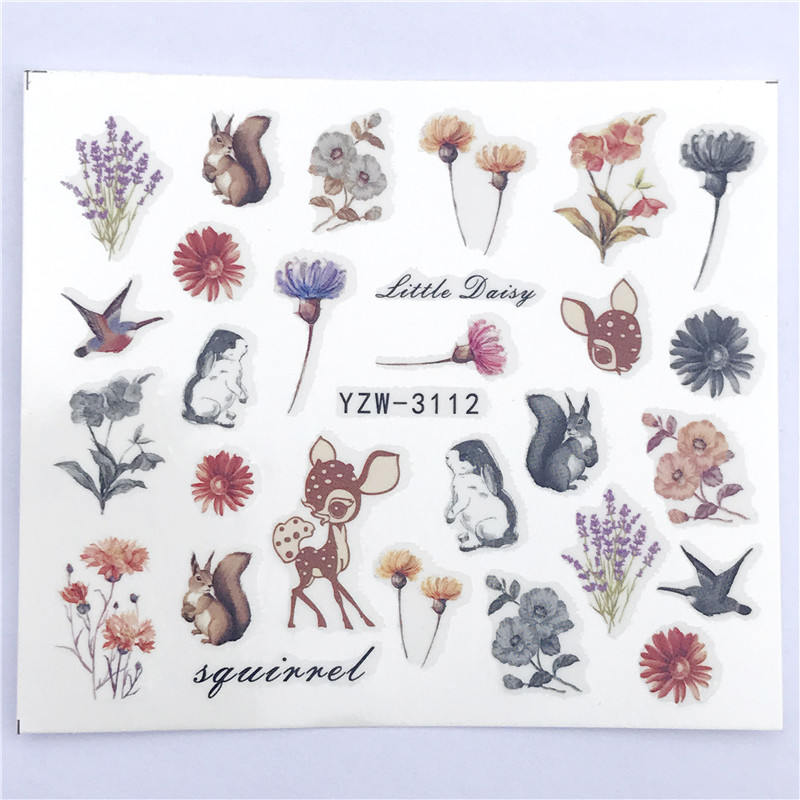 Nail Art Stickers Single Sheet