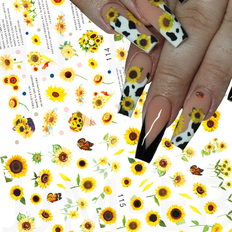 Nail Art Sunflower Nail Stickers Nail Art Sunflower Nail Stickers