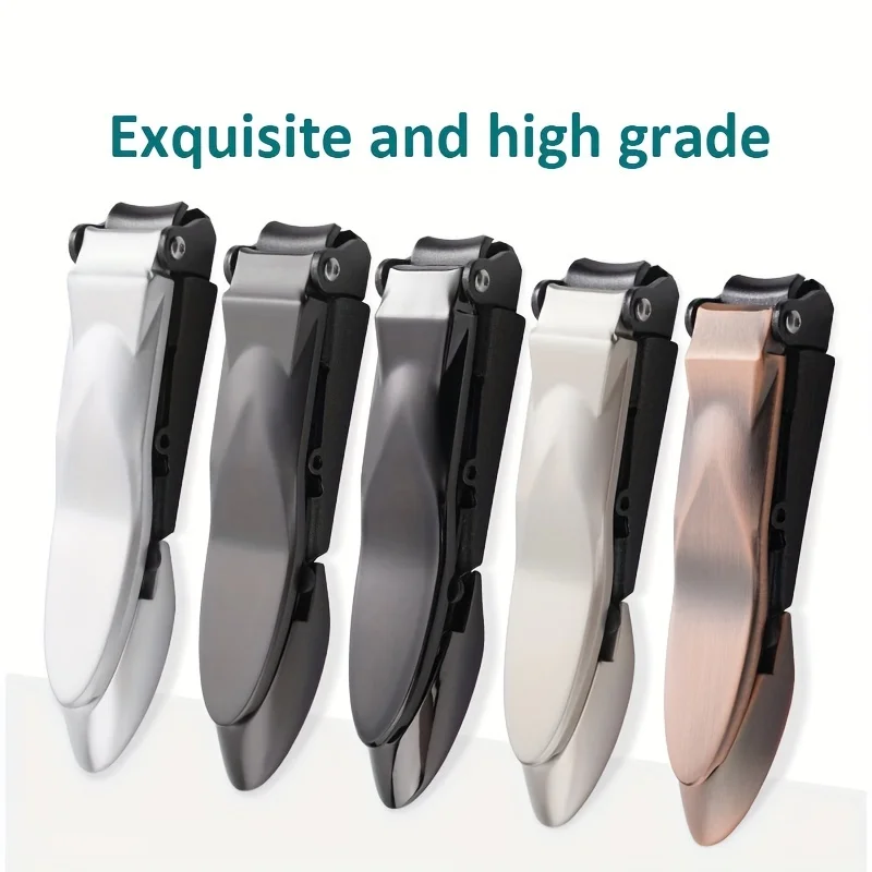 Nail Clippers for Men with Catcher -Sharp Heavy Duty Self-Collecting Nail Cutters with Ergonomic Lever Keep Fingernails Nail Clippers for Men with Catcher -Sharp Heavy Duty Self-Collecting Nail Cutters with Ergonomic Lever Keep Fingernails