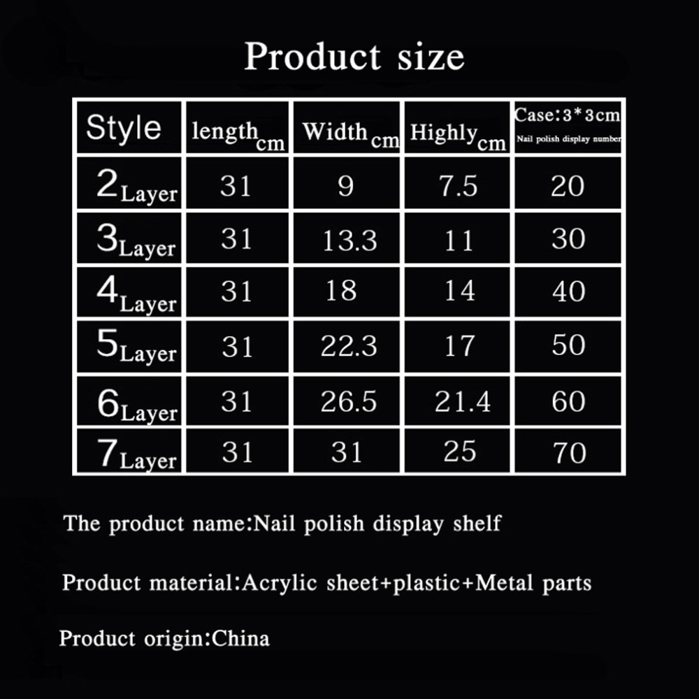 Nail Polish Stand Acrylic Organizer Nail Polish Stand Acrylic Organizer