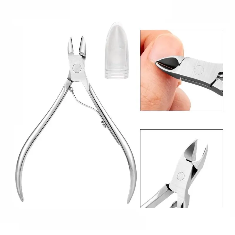 Nail Scissors Silver Stainless Steel Nail Cuticle Nipper Dead Skin Removal Product Manicure Dead Skin Scissors