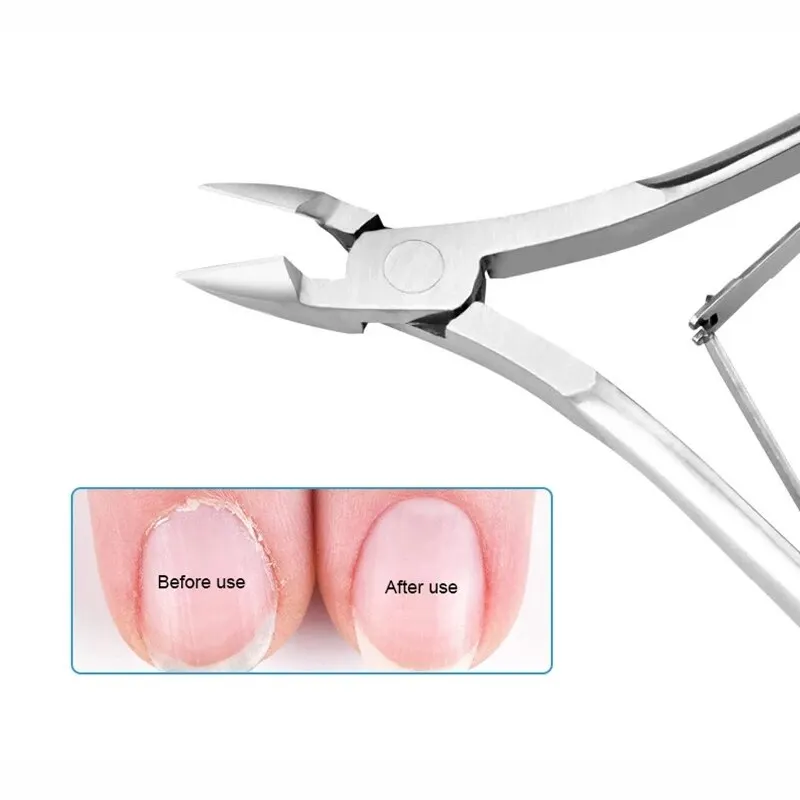 Nail Scissors Silver Stainless Steel Nail Cuticle Nipper Dead Skin Removal Product Manicure Dead Skin Scissors
