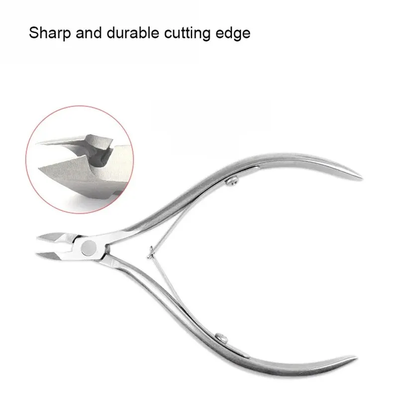 Nail Scissors Silver Stainless Steel Nail Cuticle Nipper Dead Skin Removal Product Manicure Dead Skin Scissors