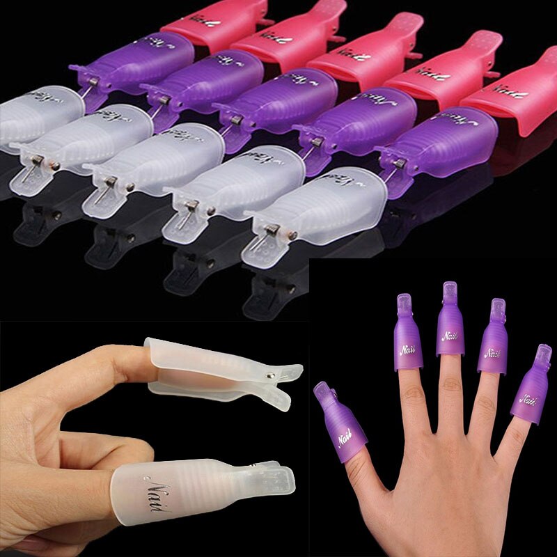 Nail Soak Off Clips for Gel Manicure (10 pcs) Nail Soak Off Clips for Gel Manicure (10 pcs)