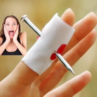 Nail Through Finger Prank Toys Nail Through Finger Prank Toys