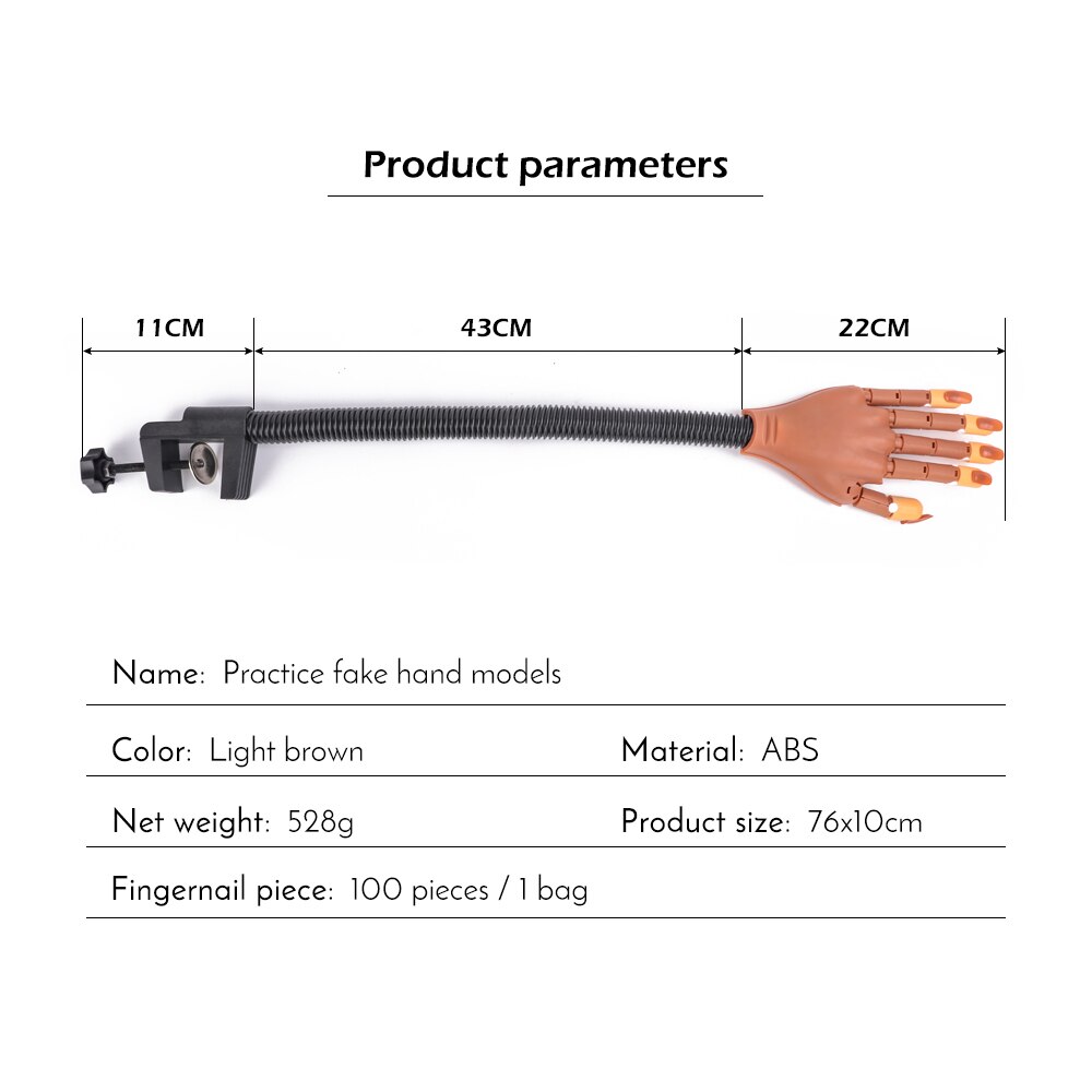 Nail Training Practice Hand with Accessories Nail Training Practice Hand with Accessories