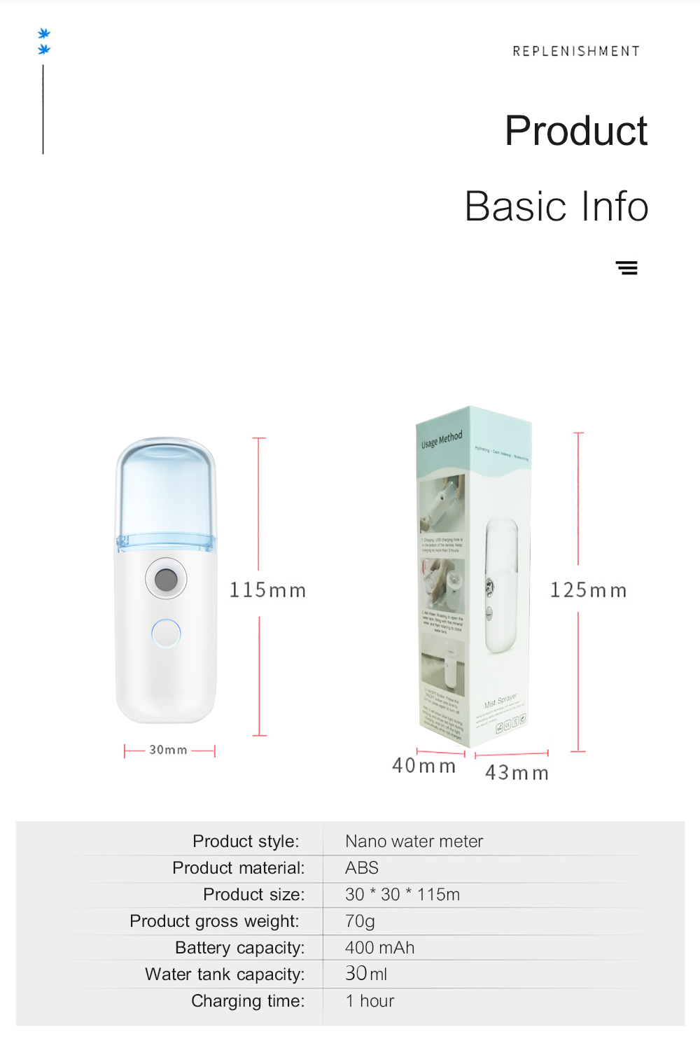 Nano Mist Spray Pocket Sprayer Nano Mist Spray Pocket Sprayer
