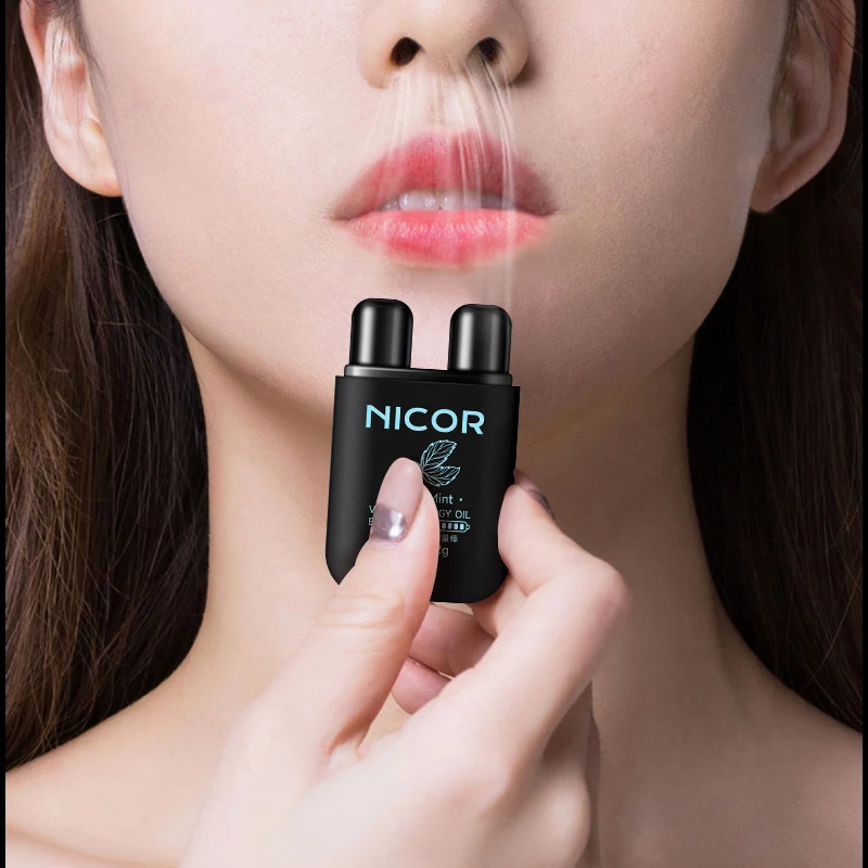 Nasal Inhaler Mint Nasal Essential Oil Menthol Inhaler Relieve Rhinitis Fatigue Refreshing Artifact Thailand