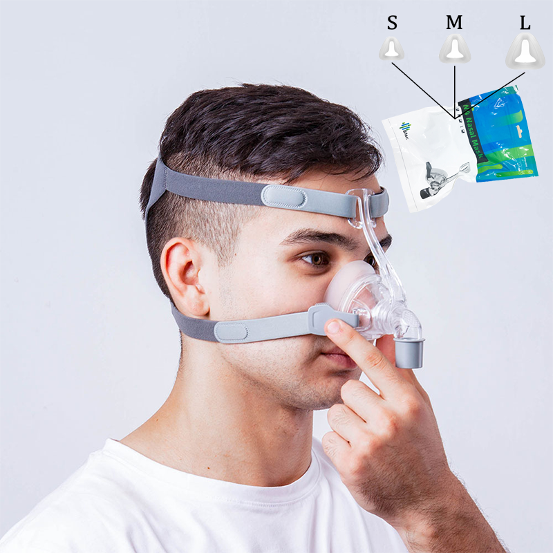 Nasal Mask CPAP Mask Sleep Mask with Headgear S/M/L Different Size Suitable For CPAP Machine Connect Hose Nasal Mask CPAP Mask Sleep Mask with Headgear S/M/L Different Size Suitable For CPAP Machine Connect Hose