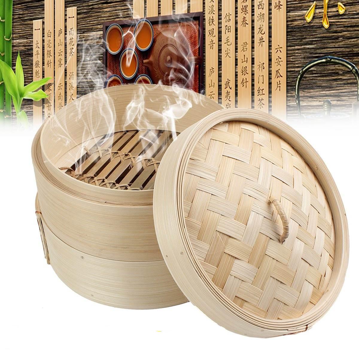 Natural Bamboo Dim Sum Steamer Natural Bamboo Dim Sum Steamer