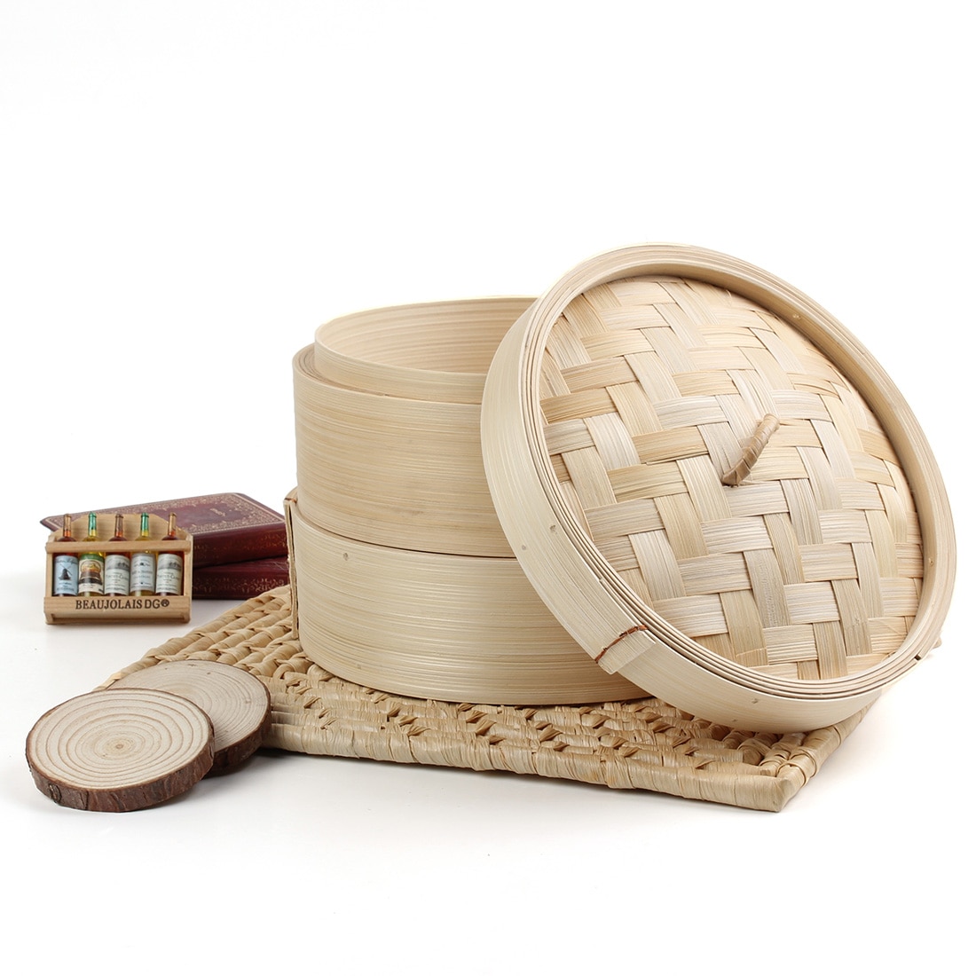 Natural Bamboo Dim Sum Steamer Natural Bamboo Dim Sum Steamer