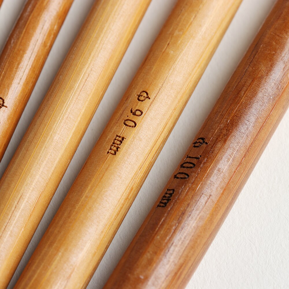 Natural Bamboo Knitting Needles (12pcs) Natural Bamboo Knitting Needles (12pcs)
