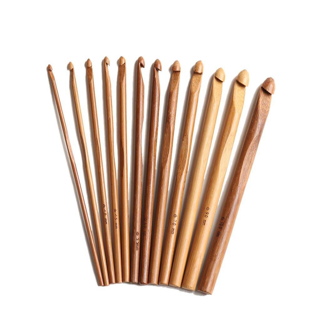 Natural Bamboo Knitting Needles (12pcs) Natural Bamboo Knitting Needles (12pcs)