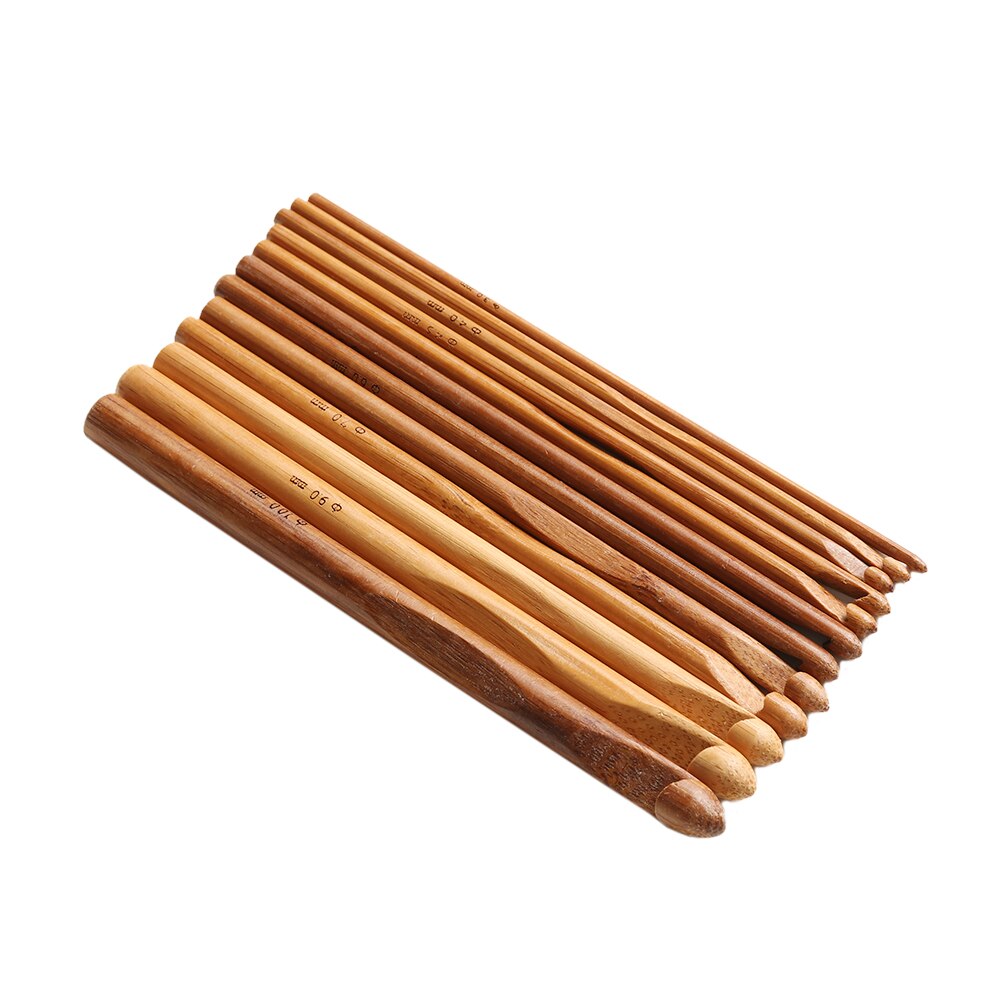 Natural Bamboo Knitting Needles (12pcs) Natural Bamboo Knitting Needles (12pcs)