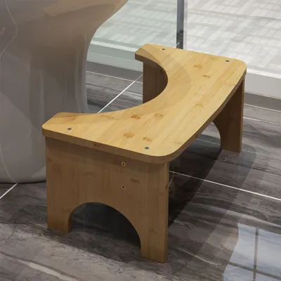 Natural Bamboo Toilet Stool