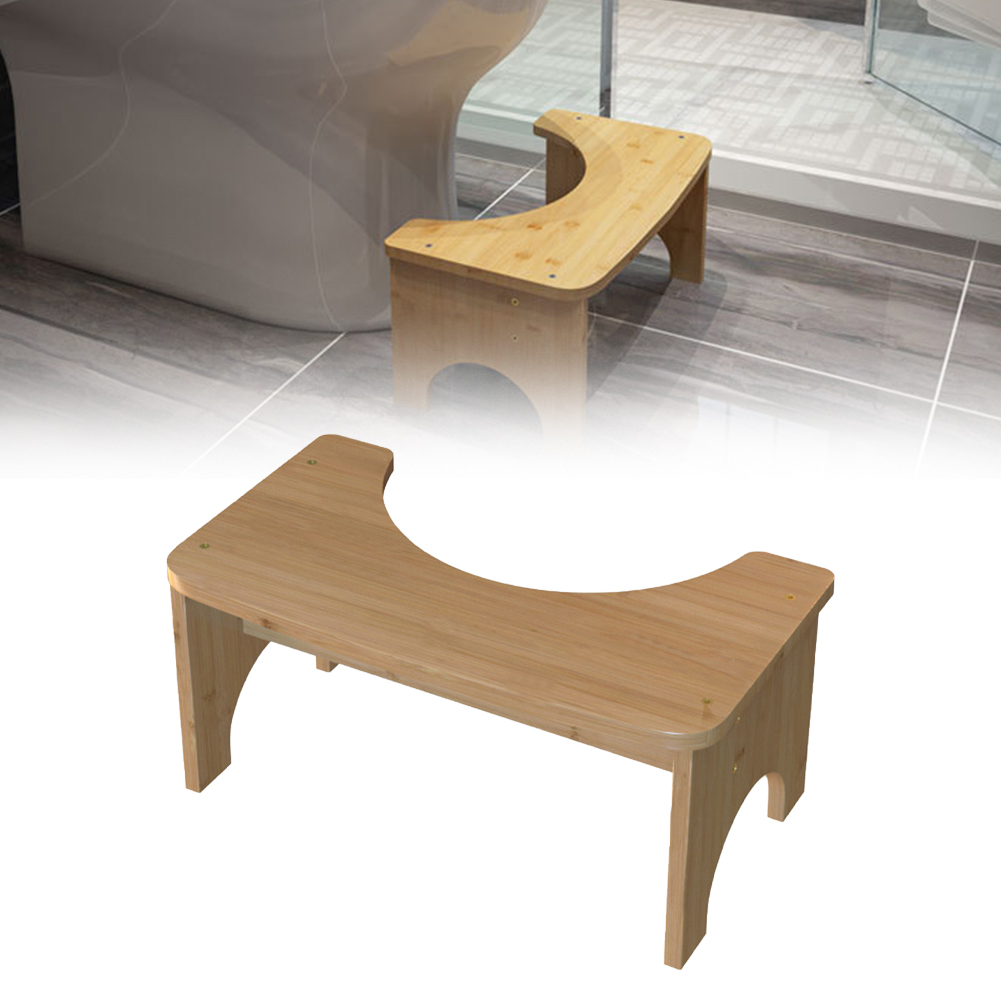 Natural Bamboo Toilet Stool