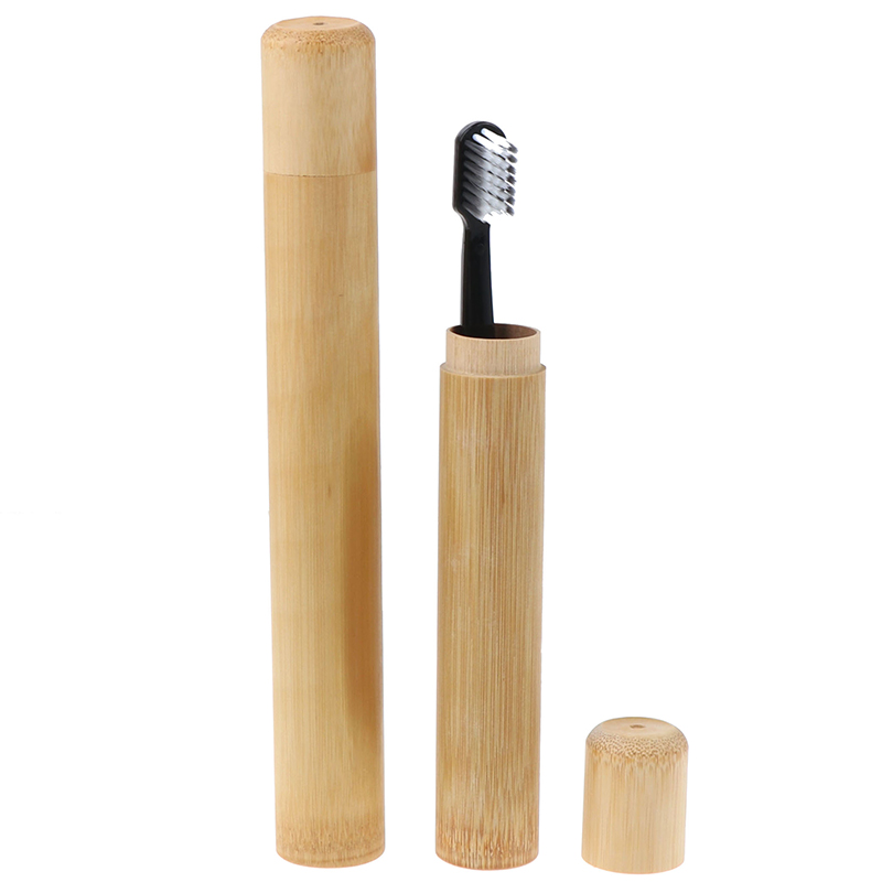 Natural Bamboo Toothbrush Case