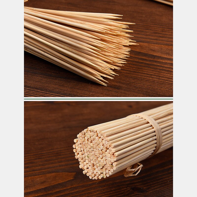 Natural Bamboo Wooden Kebab Skewers (100 pcs)