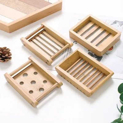Natural Bamboo Wooden Soap Stand