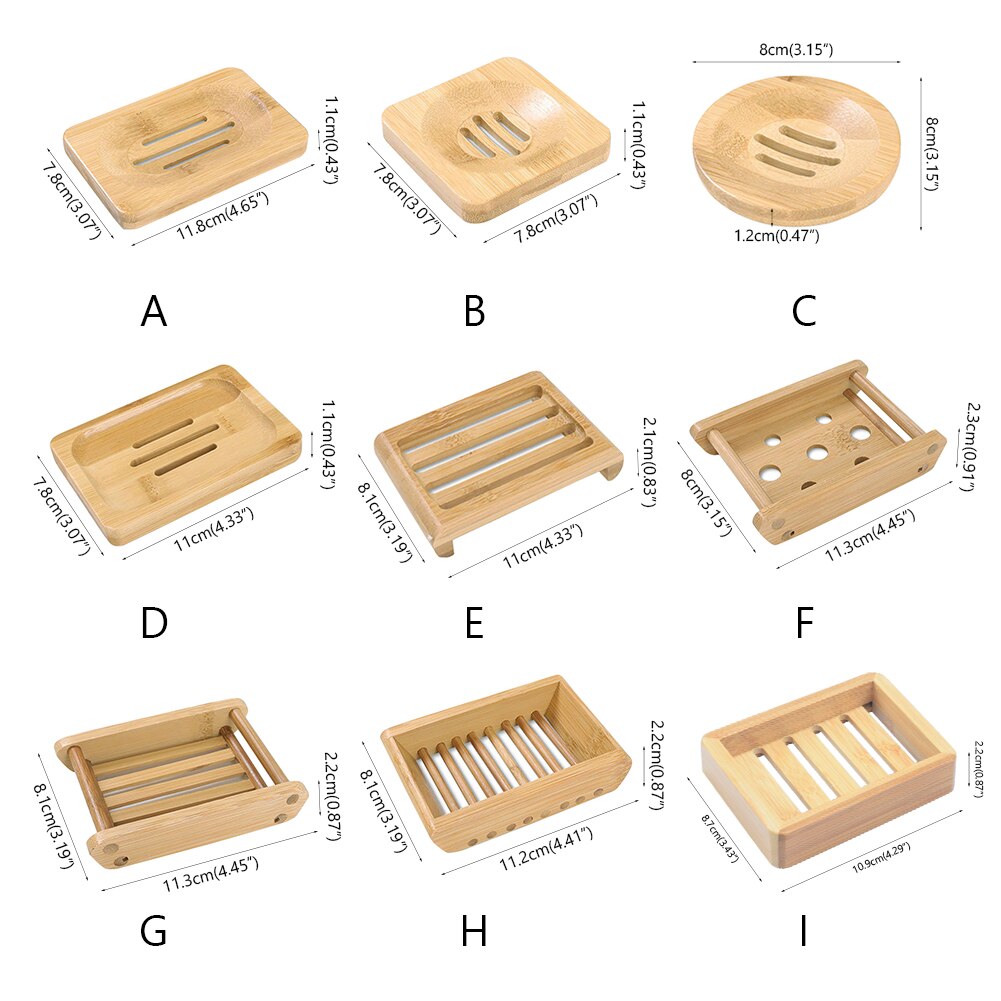 Natural Bamboo Wooden Soap Stand
