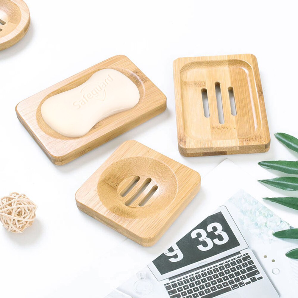 Natural Bamboo Wooden Soap Stand