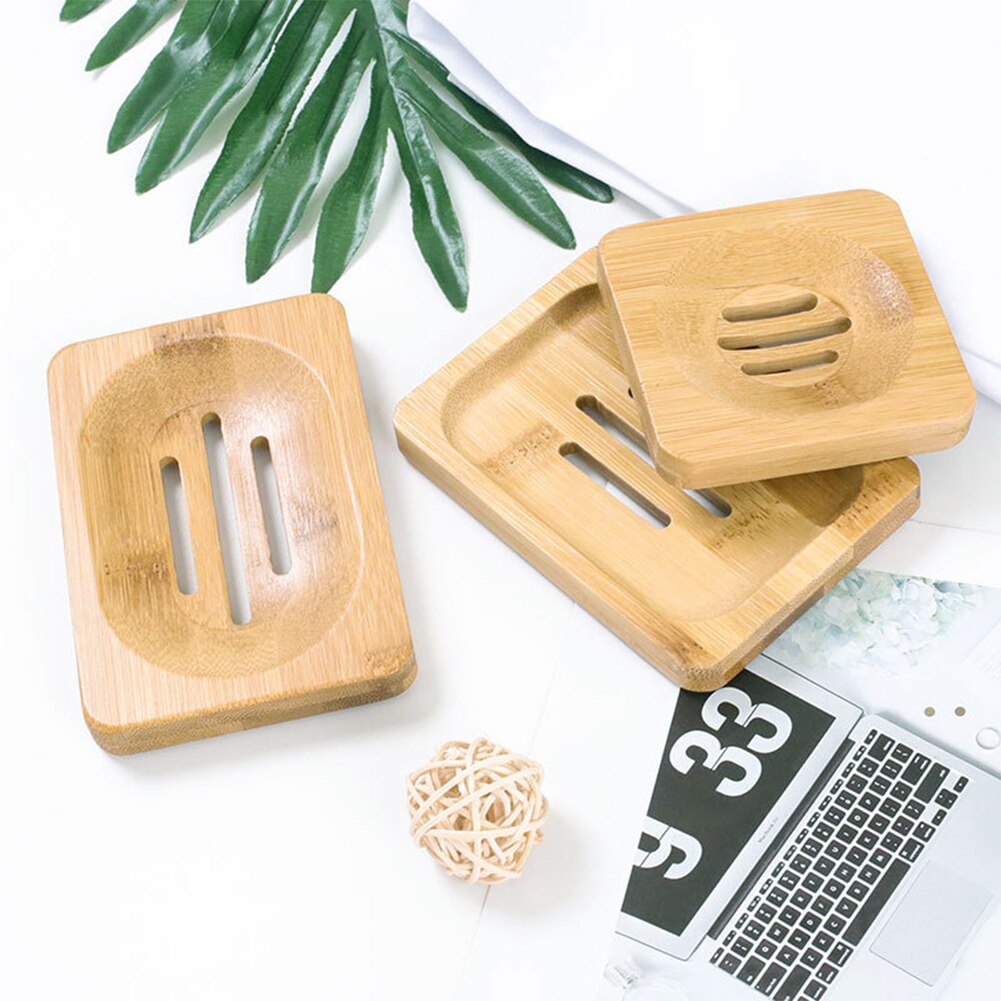 Natural Bamboo Wooden Soap Stand