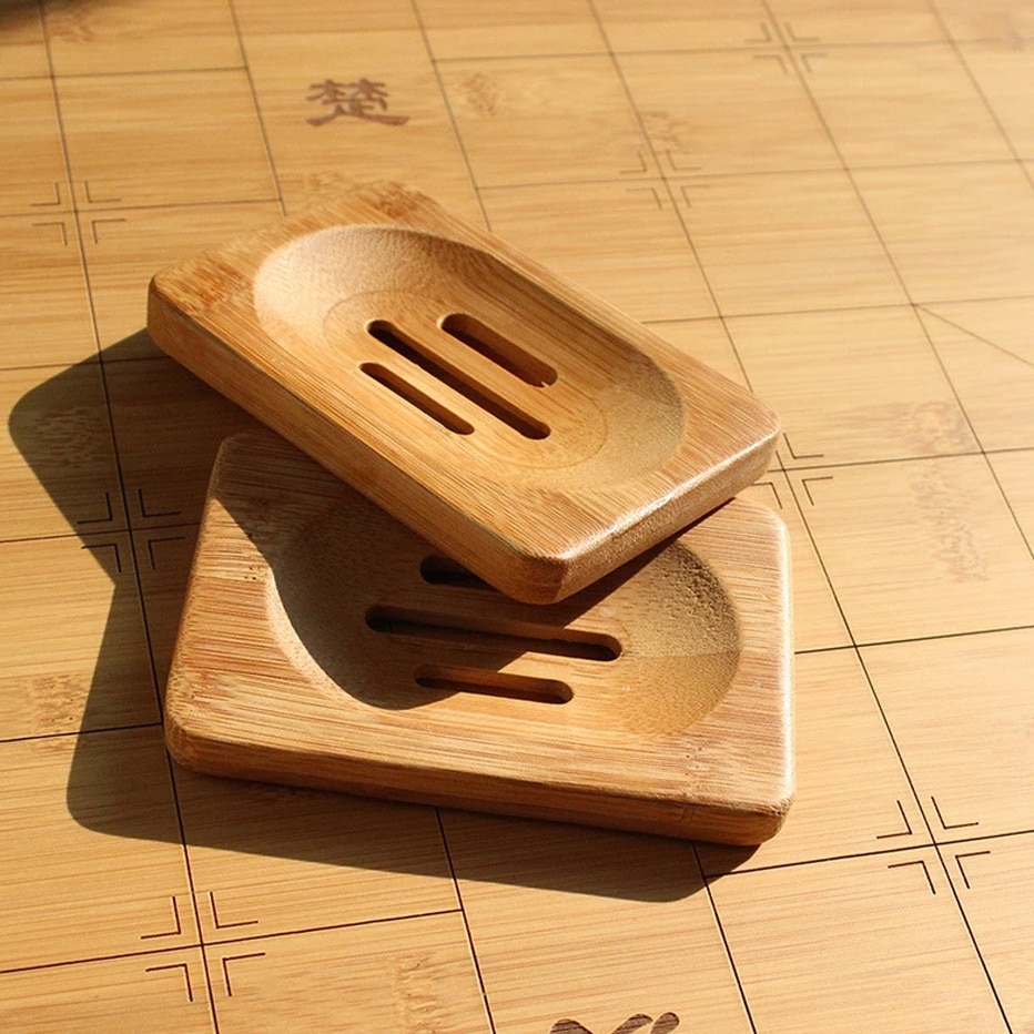 Natural Bamboo Wooden Soap Tray