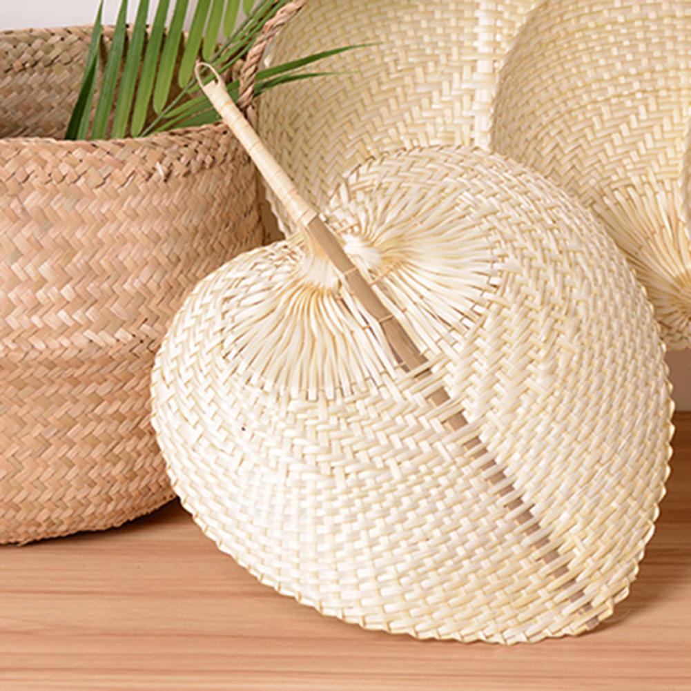 Natural Bamboo Woven Straw Fan Natural Bamboo Woven Straw Fan