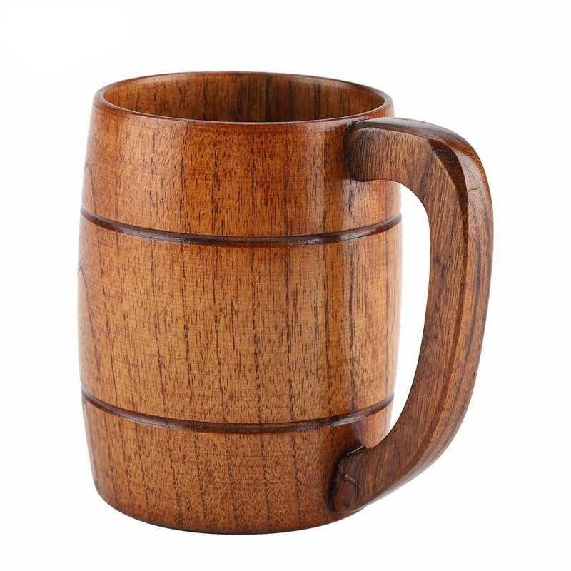Natural Beer Wooden Mug